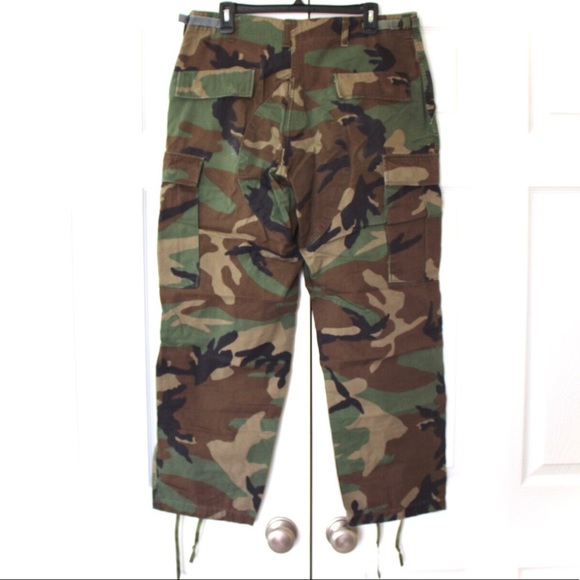 Woodland camouflage trousers military BDU fatigues - Picture 6 of 10